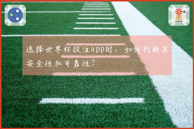 选择世界杯投注app时，如何判断其安全性和可靠性？