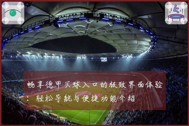 畅享德甲买球入口的极致界面体验：轻松导航与便捷功能介绍