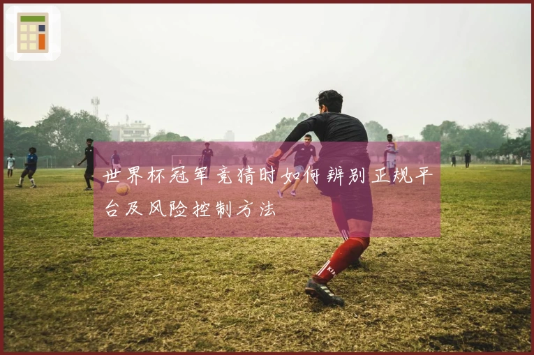 世界杯冠军竞猜时如何辨别正规平台及风险控制方法